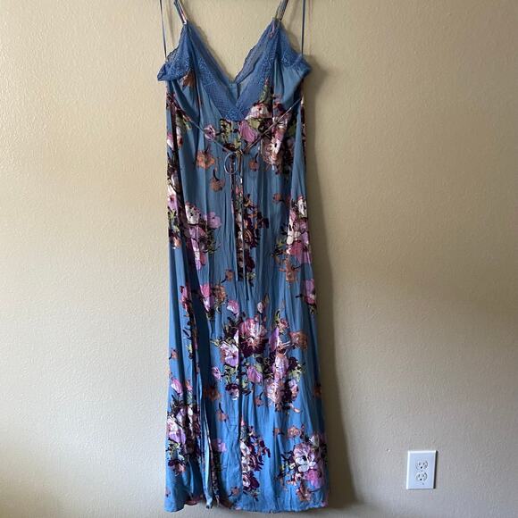 LOVESTITCH PRESSED FOR PETALS Floral Maxi Lace Fairy Dress SZ L - Picture 14 of 14